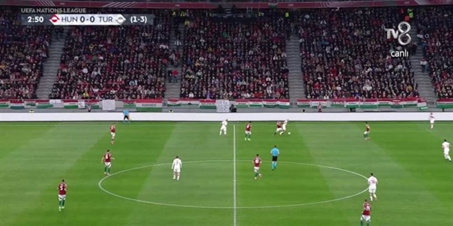 Macaristan-Türkiye Maçında Reklam Panoları Kapatıldı