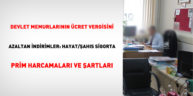 Devlet Memurlarının Ücret Vergisini Azaltan İndirimler: Hayat/Şahıs Sigorta Prim Harcamaları ve Şartları