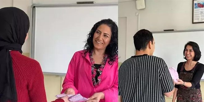 Bayramda öğretmenlerden, öğrencileri için iyilik hareketi