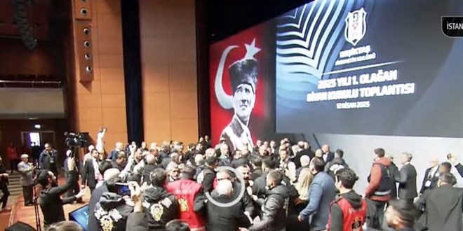 Beşiktaş divan kurulu ertelendi! Hasan Arat'a yumruk atıldı