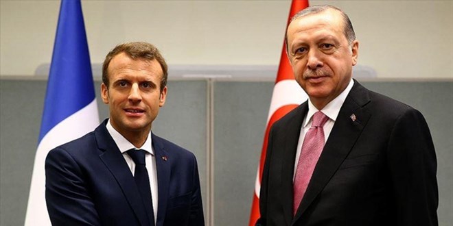 Cumhurbaşkanı Erdoğan Macron ile görüştü
