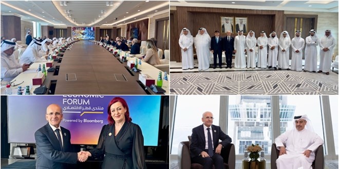 Bakan Şimşek, Doha'da reel sektöre Türkiye'deki yatırım fırsatlarını anlattı