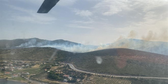 İzmir'de orman yangını