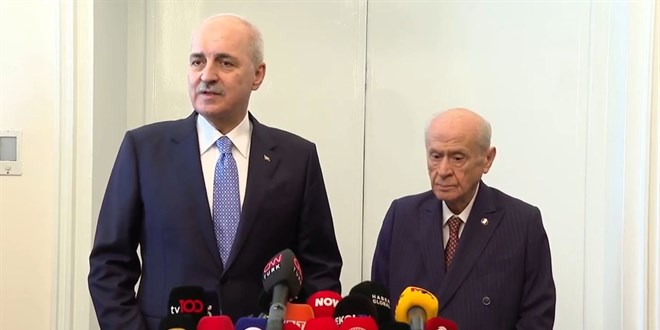 TBMM Başkanı Kurtulmuş, Bahçeli ile Görüştü