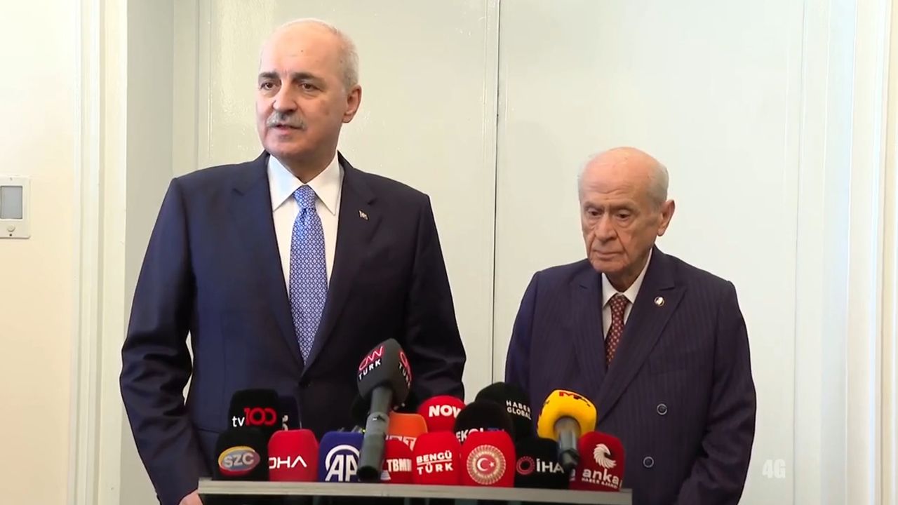 TBMM Başkanı Kurtulmuş, Bahçeli ile Görüştü