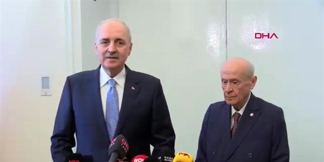 Kurtulmuş, MHP Genel Başkanı Devlet Bahçeli'yi Meclis'teki makamında ziyaret etti